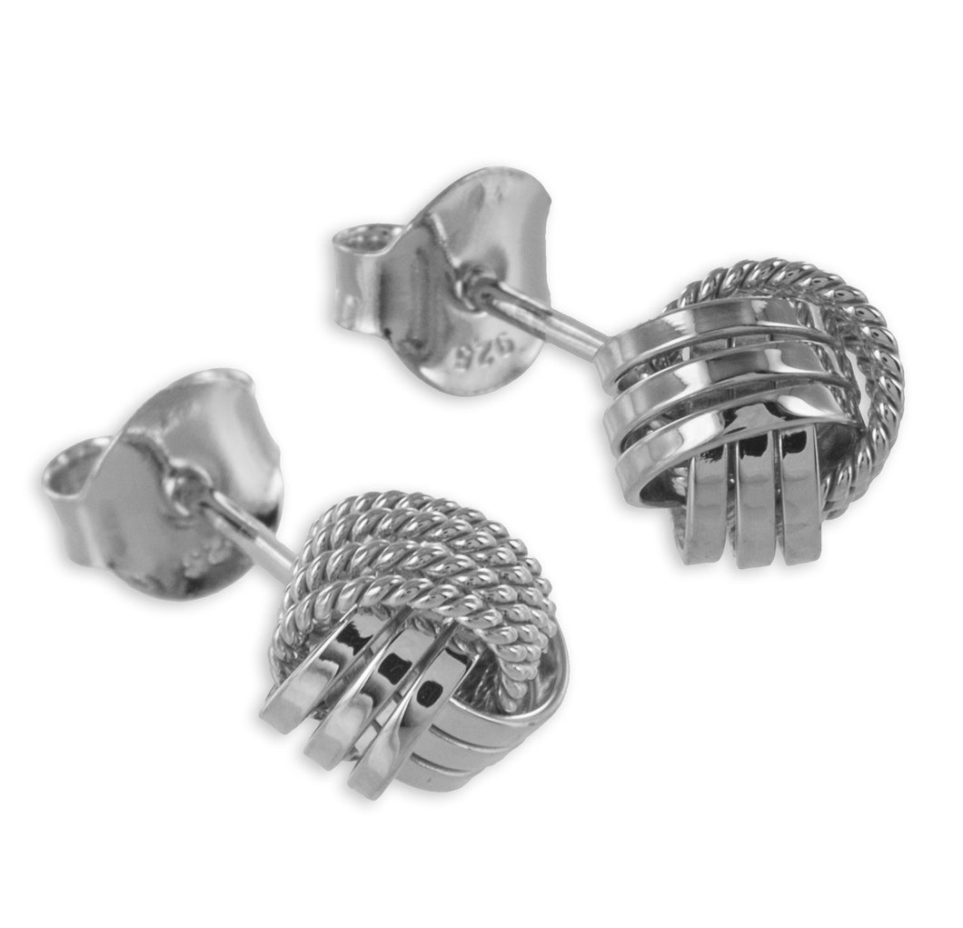 Ohrstecker Knoten silber  E-4031