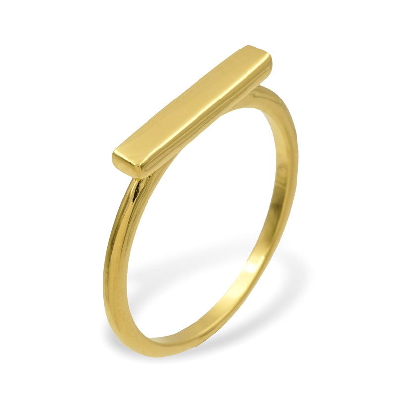 T-Bar Ring R-7713 vergoldet