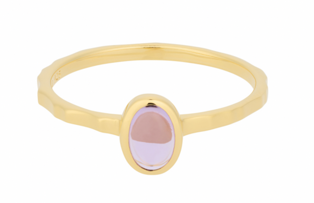 R-079 Shine Purple Ring Gold