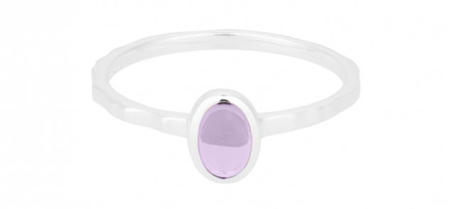 R-079 Shine Purple Ring Silber