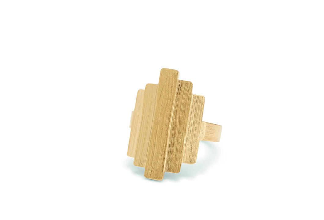 Brick  Ring Gold